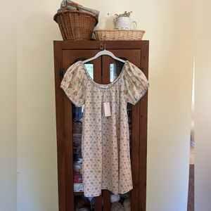 SOLD Crosspost - doen twig dress in dilsy posy floral